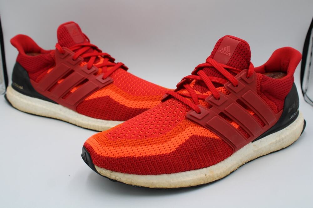 Size 13 - adidas Ultra Boost 2.0 Solar Red Red Gradient - AQ4006